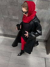Load image into Gallery viewer, Faux Luxurious leather coat

