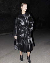 Load image into Gallery viewer, Faux Luxurious leather coat
