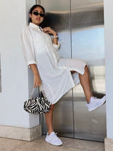 Load image into Gallery viewer, Back to basics shirt dress
