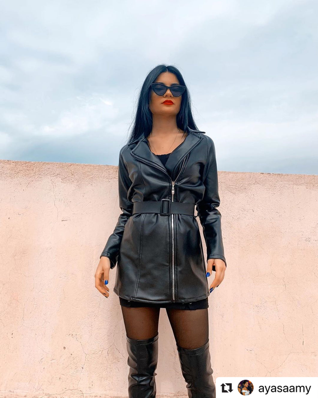 Sexy biker Dress